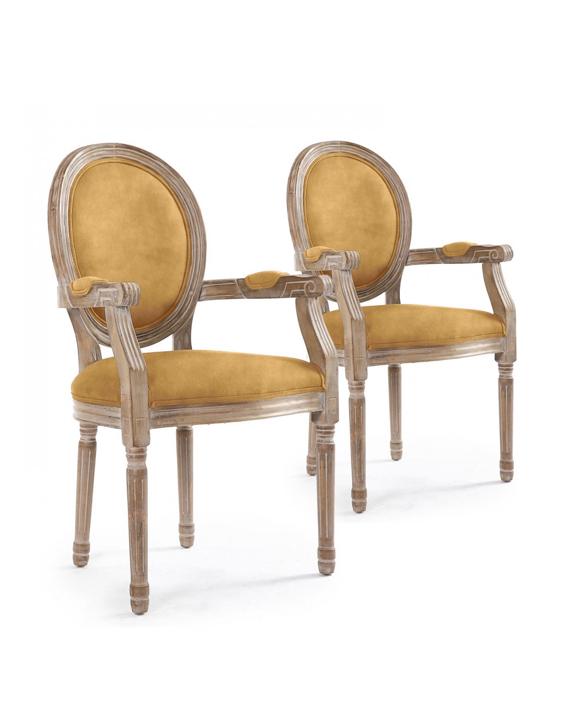 industrie Verstikkend Ongunstig Medaillon stoel met armleuning Louis XVI stijl in fluweel