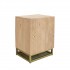 Table de chevet en bois av/ porte, 40x35xH52CM - ASKIM