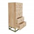 Commode en bois av/5 tiroirs, 45x36xH105CM - ASKIM