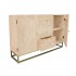 Wooden sideboard with 2 doors, 3 drawers, 126x36xH85CM - ASKIM