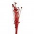 Bunch of dried and wrapped twigs, 50g, H60-75 cm Color Red