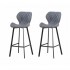 Set of 2 padded high chair bar stools Seat height 72cm