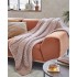 Grote gebreide deken 130x150 cm Kleur Roze