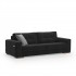 Angelo 3 seater sofa 90x98x220 cm Color Black