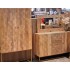 Buffet en bois av/ 2 portes, 3 tiroirs, 126x36xH85CM - ASKIM