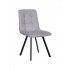 Velvet chair 48x56.5x88 - ENZA Color Gris clair