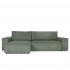 Sofa bed 4/5 places Fabric velvet cottelé 290x157xH90cm - SEATTLE Right / Left Left