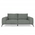 Sofa 3 seats Fabric 93x195xH90cm - HELENA Color BLEU GRIS