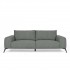 Sofa 4 zits Stof 113x235xH87cm - HELENA Kleur GRIJS-BLAUW