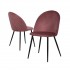 Velvet chair 50X59X85cm - ALICIA Color Pink
