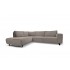 Sofa Angle Fabric 4 seats 205x265xH83cm - ROMA Color Taupe