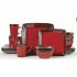 Mug en céramique rouge/noir, 410ml - PALMIE