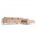 4-5 seater corner sofa in velvet 288x179cm -ATLANTA