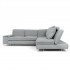 Large 6-7 seater fabric corner sofa-LINDA Color Gris clair