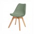 Scandinavian style chair and solid beech wood Color Green