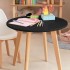 Children's round table in MDF, natural legs, D60xH51 cm