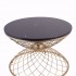 Coffee table TORNADE Gold 61x61xh42cm