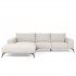 Sofa Angle 5 seats Fabric 187x298xH87cm - HELENA Color Beige