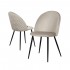 Velvet chair 50X59X85cm - ALICIA Color Taupe