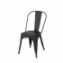 Chaise industrielle Lix  inspirée Tolix loft- Couleur Noir mat