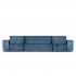 Sofa bed Panoramic 6 places Fabric velvet anti-stain 392x170xH90 - BALI