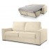 3 seater sofa bed with beige corduroy express mattress -SEATTLE Color Beige