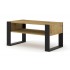 Oak effect coffee table, 100x53xH47 cm - MAURICE Color Brown