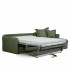 4-5 seater corner sofa + chest with mattress 140x190cm in thick cotton-ELISA fabric
