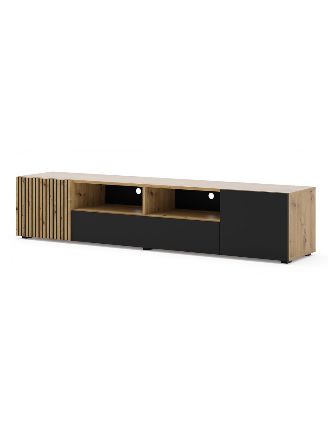 Come - meuble TV - bois - 200 cm - style contemporain