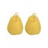 Set of 2 XXL pear-shaped fabric pouf, indoor/outdoor use, 75 x 75 x H120 cm Color Yellow