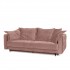 Convertible sofa with chest, 234x115xH97 cm - Vanessa Color Pink