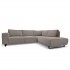 Sofa Angle Fabric 4 seats 205x265xH83cm - ROMA Right / Left Right