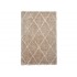 BARI Shaggy tapijt met ruitpatroon, 160x230 cm Kleur Taupe