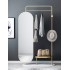 Miroir pivotant+ porte vêtement métallique avec base en marbre - ADA