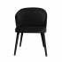 Set of 6 chairs with velvet armrests, solid wood structure
