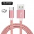 Cable telephone Type C ROSE/ROUGE/DORE/GRIS 2m Couleur Rose
