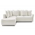 Corner sofa L convertible chest fabric bouclette, 233x194xH90 cm-DENVER Right / Left Left