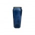 Glass vase with gold panel, D8xH28CM Color Blue
