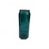 Glass vase with gold panel, D8xH28CM Color Green