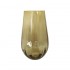 Vase en verre, D14xH25CM - HORTENSE Couleur Ambre