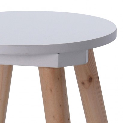 Wooden stool for children, D24xH26 cm