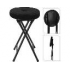 Velvet folding stool Color Black