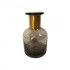 Brown glass vase, D12xH19CM - DIVIO