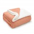Soft fleece blanket, 130x170 CM double face- DOLCE Color Pink