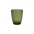 Water glass, D8xH10cm, 250ml Color Green