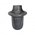 Grey glass vase, D16xH22cm