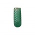 Glass vase with gold panel, D6.5xH21CM - SOLENE Color Green