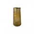 Glass vase with gold panel, D6.5xH21CM - LIA