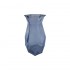 Vase en verre, D10xH20cm - NOLA Couleur Bleu