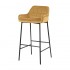 Velvet Velvet bar stool Stain resistant Seat height 75cm Color Camel